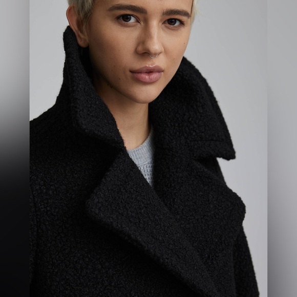 $260 NVLT Anthropologie Flat Bouclé Overcoat (new with tag) - Picture 4 of 14